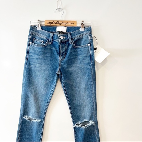 NWT Current/Elliott The Stiletto Jeans in 2 Year Destroy Stretch Indigo - Picture 5 of 13